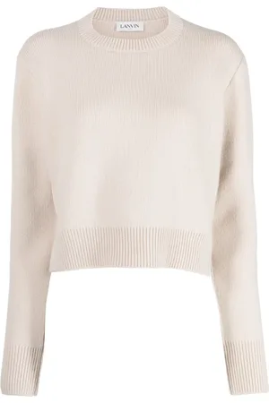 Lanvin Suéter corto con cuello redondo