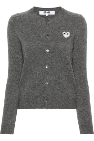 Comme des Garçons Heart embellished cardigan