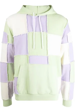 MARCELO BURLON Hoodie con diseño de patchwork