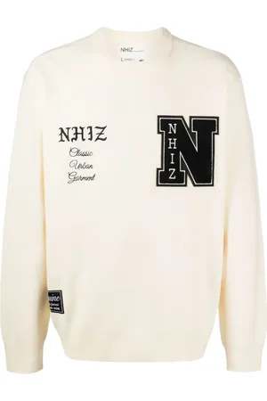 Izzue Sudadera con cuello redondo y detalle de parche