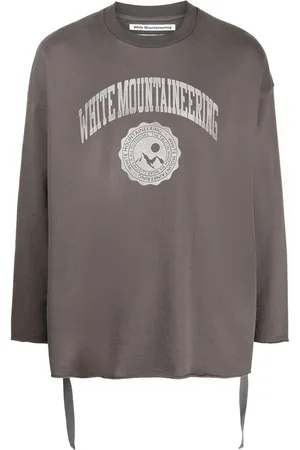 WHITE MOUNTAINEERING Sudadera con logo estampado y tira drapeada