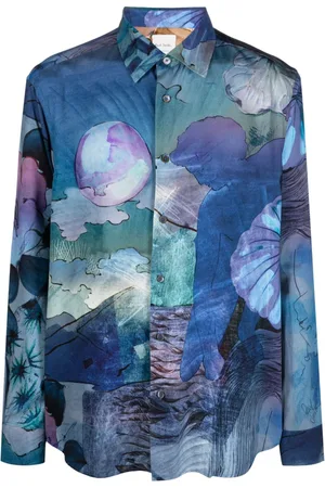 Paul Smith Camisa manga larga con motivo de ilustración