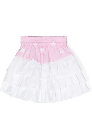 MONNALISA Falda con volantes y estrellas estampadas