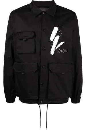 YOHJI YAMAMOTO Chamarra con logo estampado de x New Era