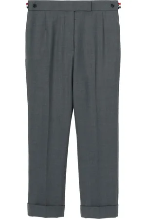 Thom Browne Pantalones rectos con tiro alto