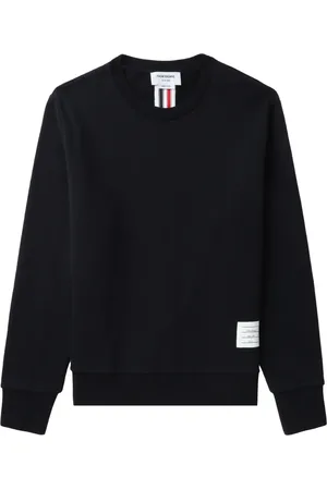 Thom Browne Center-Back Stripe Jersey Pullover