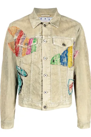 OFF-WHITE Chamarra Cartoon con estampado gráfico