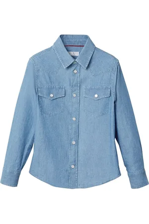 Brunello Cucinelli Camisa de mezclilla con botones