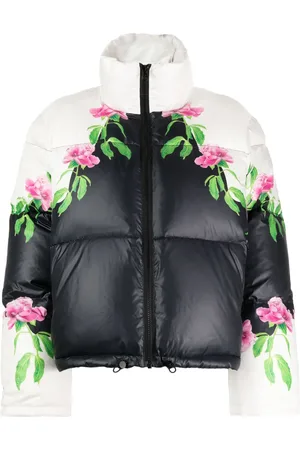 Cynthia Rowley Chamarra capitonada con estampado floral