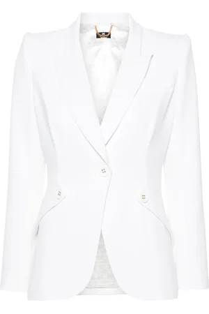Elisabetta Franchi Blazer con logo grabado en los botones