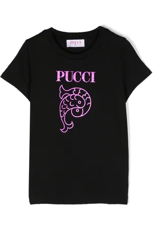 PUCCI Junior Playera con logo estampado