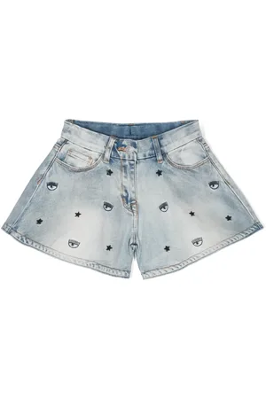 Chiara Ferragni Shorts de mezclilla con motivo Eye-like