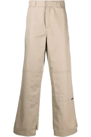 Palm Angels Pantalones chinos con pretina plegable
