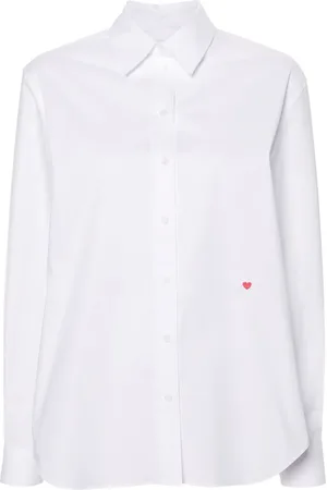 Moschino Camisa con corazón bordado