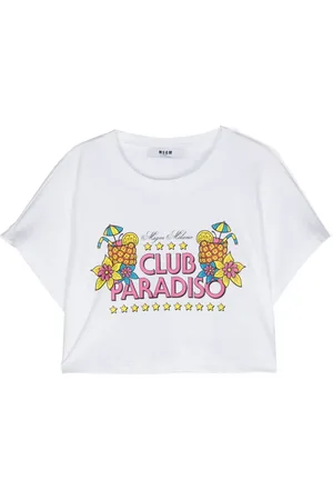 Msgm Playera con estampado gráfico