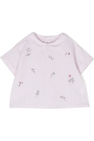 Il gufo Blusa con bordado floral