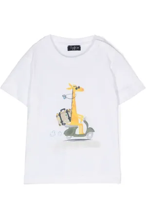 Il gufo Playera con jirafa estampada