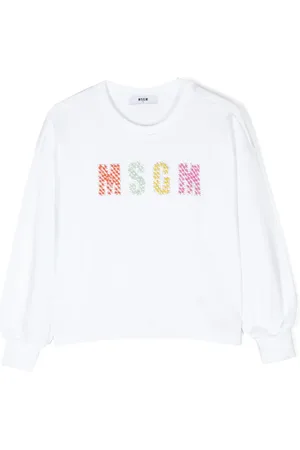Msgm Sudadera con logo de cuentas