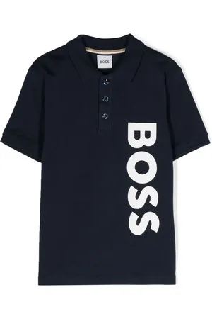 HUGO BOSS Playera tipo polo con logo estampado
