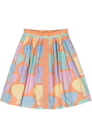 Stella McCartney Falda con estampado de conchas de mar