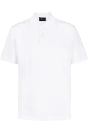 BRIONI Playera tipo polo con etiqueta del logo