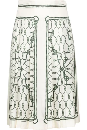 Tory Burch Falda midi con estampado gráfico