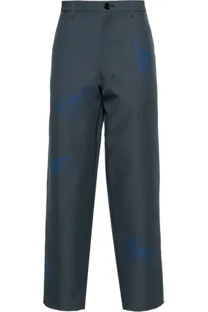 Comme des Garçons Pantalones anchos con estampado de espray