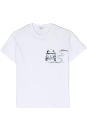 Il gufo Playera con motivo bordado