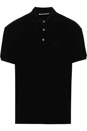 Palm Angels Playera tipo polo con logo bordado