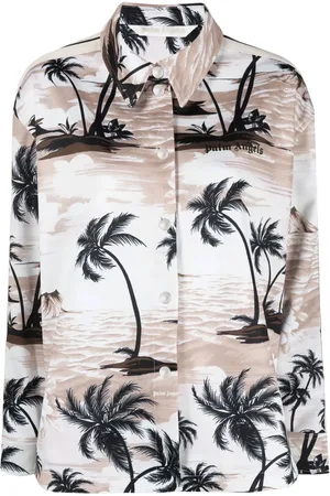 Palm Angels Camisa con estampado tropical