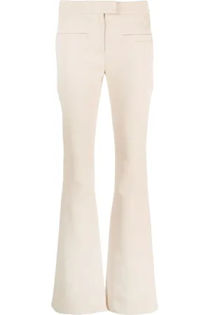 Courrèges Pantalones acampanados con tiro medio
