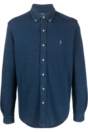 Ralph Lauren Camisa manga larga con logo bordado