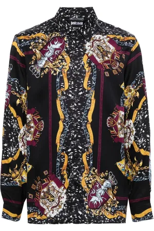 Roberto Cavalli Camisa manga larga con estampado gráfico