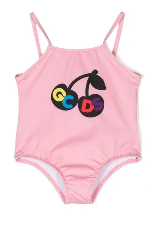 GCDS Traje de baño con logo estampado