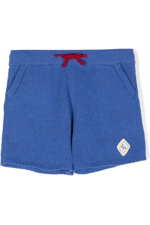 Jelly Mallow Shorts de bouclé con aplique del logo