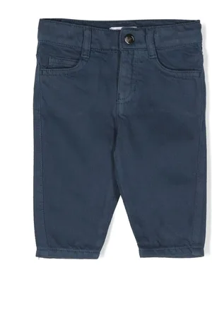 Emporio Armani Pantalones chino con placa del logo