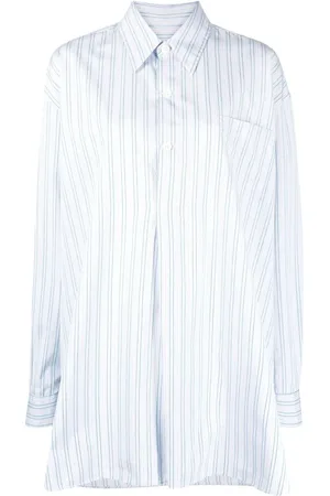 OUR LEGACY Camisa oversize manga larga con rayas estampadas