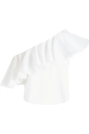 Giambattista Valli Blusa con ribete de volantes