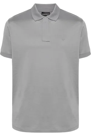 Emporio Armani Playera tipo polo con aplique del logo