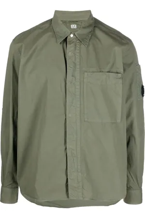 C.P. Company Camisa con detalle de lente