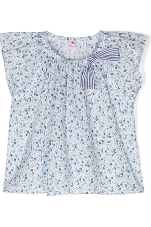 Il gufo Blusa con volantes estampados