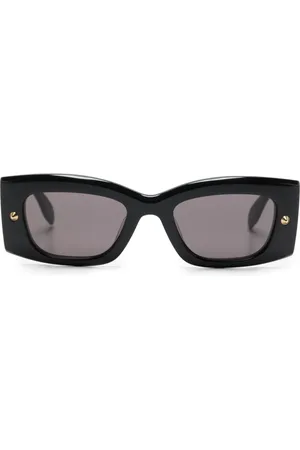 Alexander McQueen Lentes de sol Bold con logo estampado