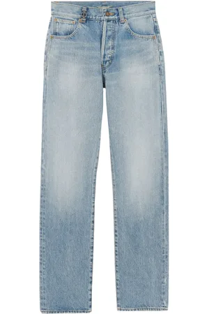 Saint Laurent Jeans rectos con tiro medio