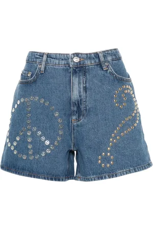 Moschino Shorts de mezclilla con apliques