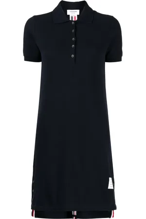 Thom Browne Striped Pique Polo Dress