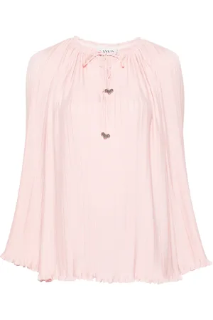 Lanvin Blusa manga larga con pliegues