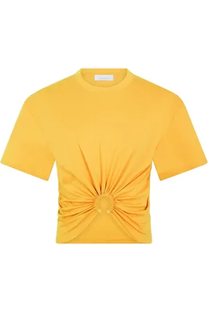 Paco rabanne Playera corta con detalle de aro