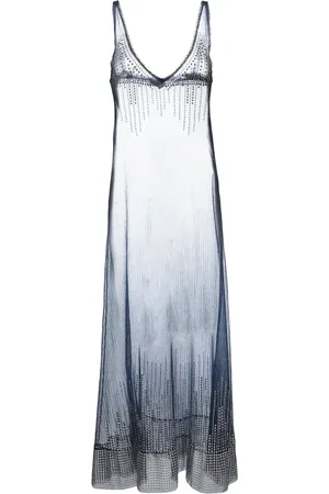 Paco rabanne Vestido largo con apliques