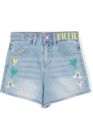 Billieblush Shorts de mezclilla con motivo bordado