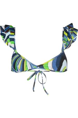Puccini Top de bikini con volantes